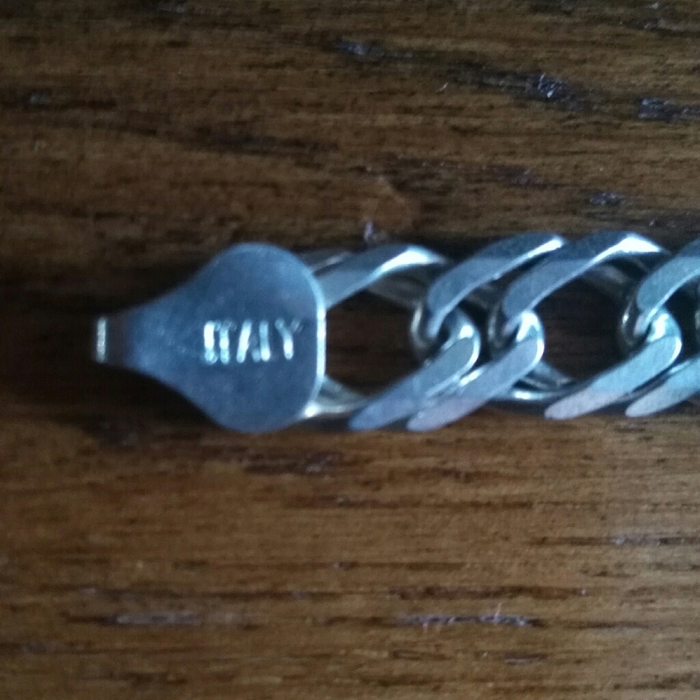 Italian Solid Sterling Silver Bracelet - image 4